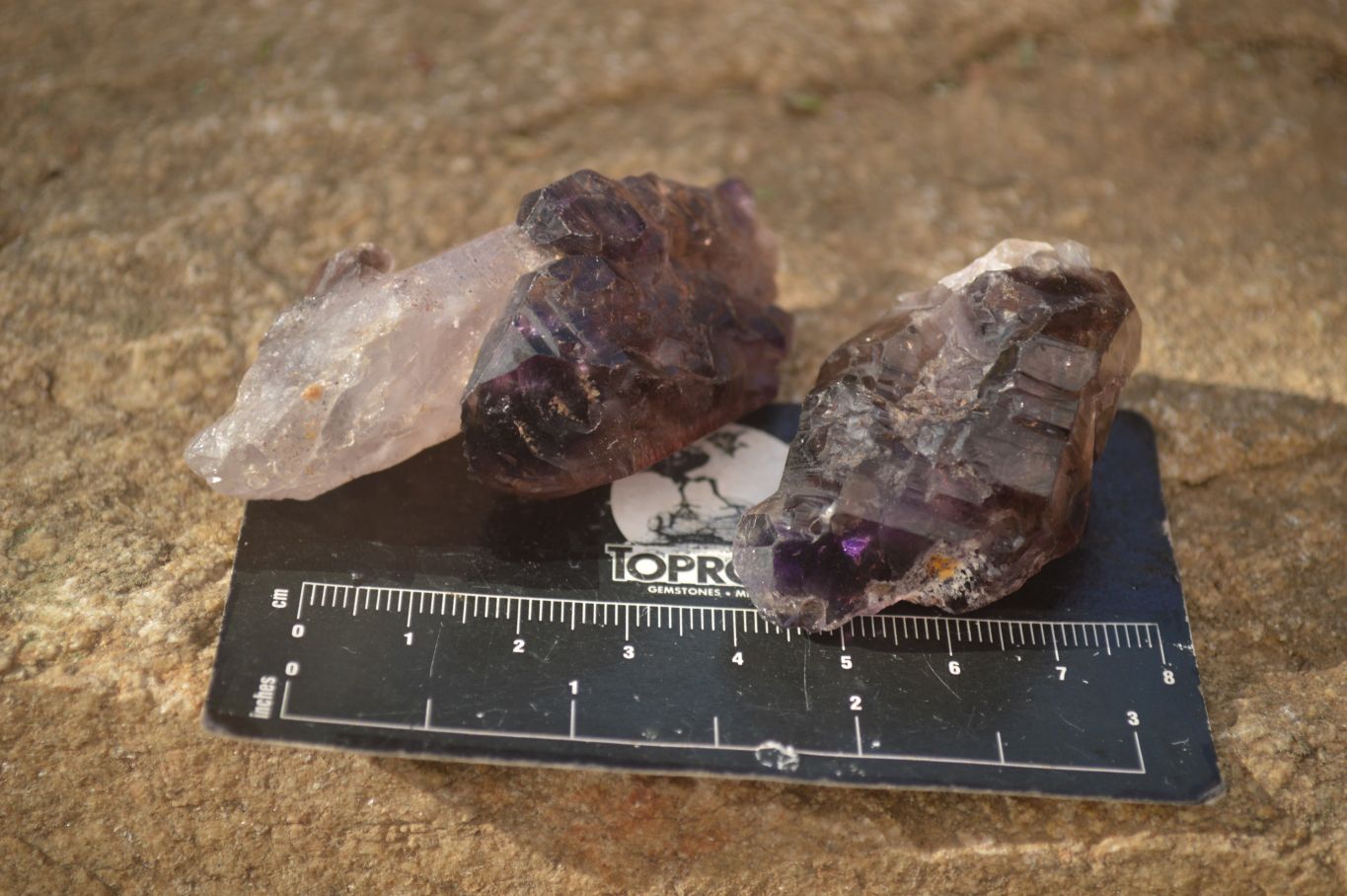 Natural Window Amethyst Crystal Specimens  x 12 From Chiredzi, Zimbabwe - Toprock Gemstones and Minerals 