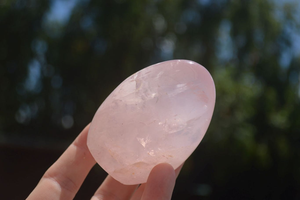 Polished Gemmy Pink Rose Quartz Standing Free Forms  x 6 From Ambatondrazaka, Madagascar - TopRock
