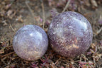 Polished Purple Lepidolite Spheres  x 6 From Madagascar - TopRock