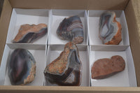 Polished River Agate Nodules  x 6 From Sashe River, Zimbabwe - Toprock Gemstones and Minerals 