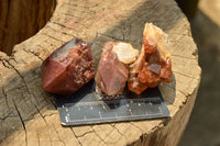 Natural Single Red Hematoid Phantom Quartz Crystals  x 24 From Karoi, Zimbabwe - TopRock