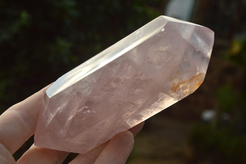 Polished Double Terminated Gemmy Rose Quartz Points x 6 From Madagascar - TopRock