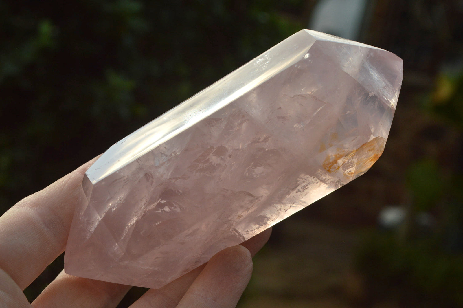 Polished Double Terminated Gemmy Rose Quartz Points x 6 From Madagascar - TopRock