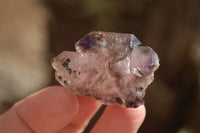 Natural Smokey Amethyst Crystals  x 12 From Chiredzi, Zimbabwe - Toprock Gemstones and Minerals 