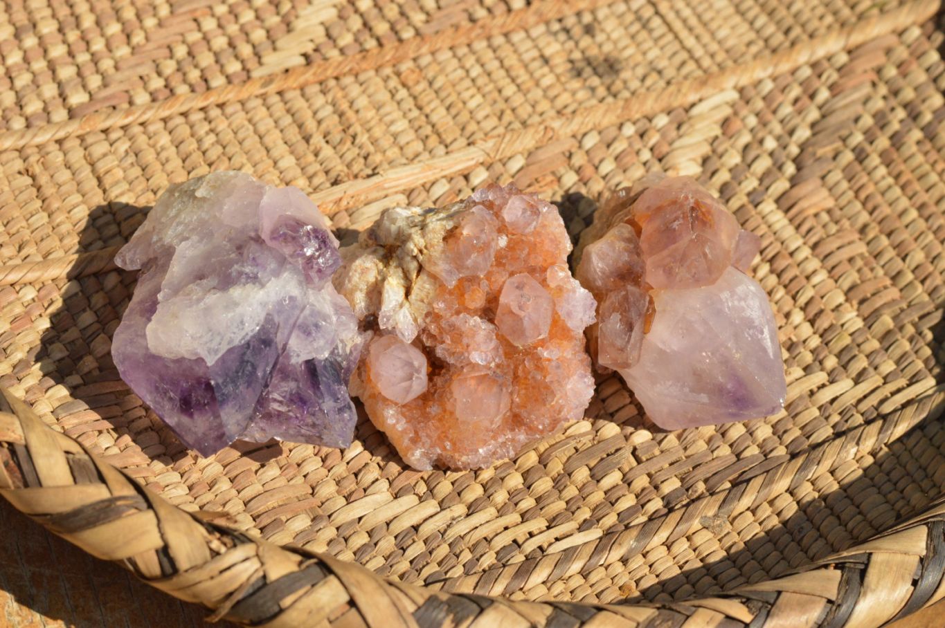 Natural Mixed Selection Of Spirit Cactus Quartz Clusters  x 14 From Boekenhouthoek, South Africa - TopRock