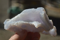 Natural Etched Blue Chalcedony Specimens  x 6 From Nsanje, Malawi - Toprock Gemstones and Minerals 