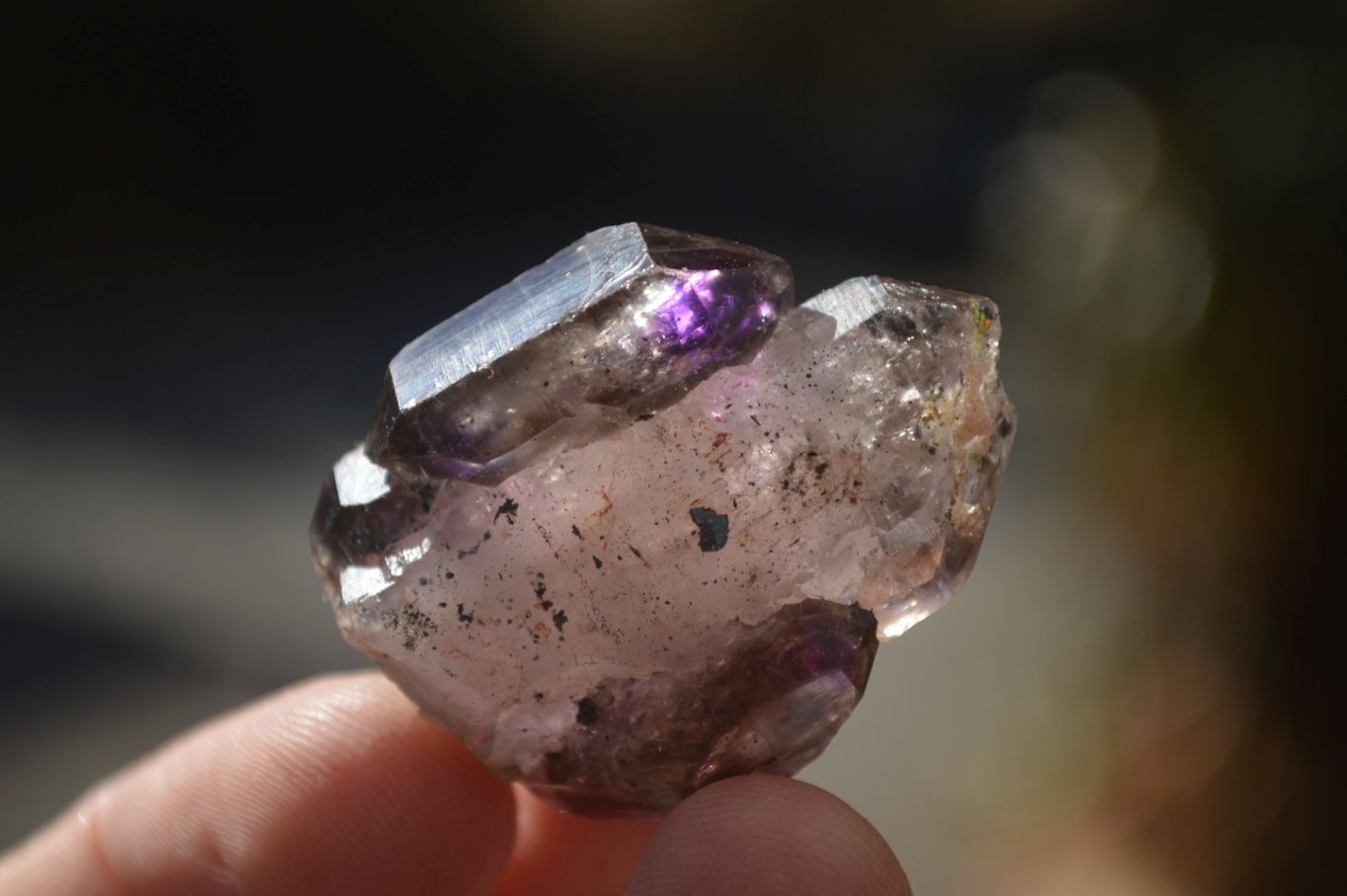 Natural Smokey Amethyst Crystals  x 12 From Chiredzi, Zimbabwe - Toprock Gemstones and Minerals 
