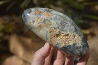 Polished Dendritic Opal Standing Free Forms  x 3 From Moralambo, Madagascar - Toprock Gemstones and Minerals 