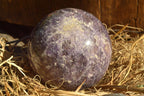 Polished Purple Lepidolite Spheres x 2 From Madagascar - TopRock
