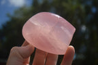 Polished Gemmy Pink Rose Quartz Standing Free Forms  x 6 From Ambatondrazaka, Madagascar - TopRock