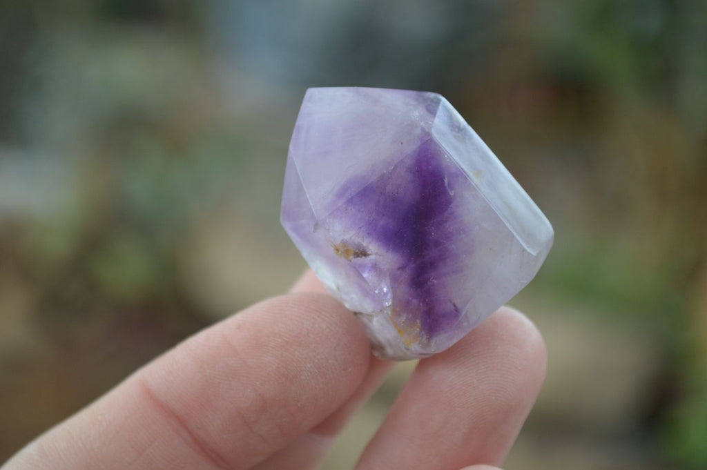Polished Window Amethyst Point With Hints Of Smokey Quartz x 20 From Ankazobe, Madagascar - Toprock Gemstones and Minerals 