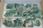 Polished One Side Polished Emerald Mtorolite Plates  x 12 From Zimbabwe - Toprock Gemstones and Minerals 
