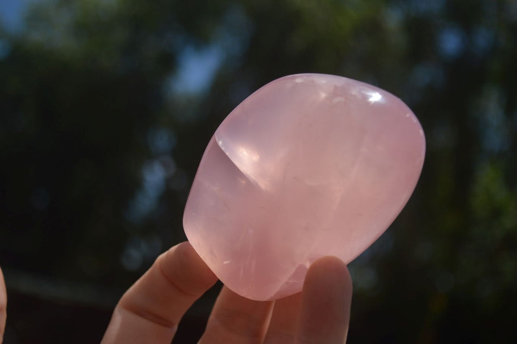 Polished Gemmy Pink Rose Quartz Standing Free Forms  x 6 From Ambatondrazaka, Madagascar - TopRock