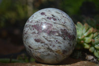 Polished Rubellite Pink Tourmaline Matrix Sphere x 1 From Madagascar - Toprock Gemstones and Minerals 