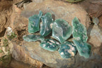 Polished One Side Polished Emerald Mtorolite Plates  x 12 From Zimbabwe - Toprock Gemstones and Minerals 