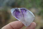 Polished Window Amethyst Point With Hints Of Smokey Quartz x 20 From Ankazobe, Madagascar - Toprock Gemstones and Minerals 