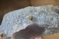 Natural Etched Blue Chalcedony Specimens  x 6 From Nsanje, Malawi - Toprock Gemstones and Minerals 