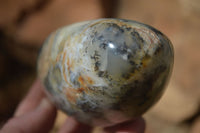 Polished Dendritic Opal Standing Free Forms  x 3 From Moralambo, Madagascar - Toprock Gemstones and Minerals 