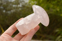 Polished Large Gemmy Pink Rose Quartz Mushrooms  x 5 From Madagascar - TopRock
