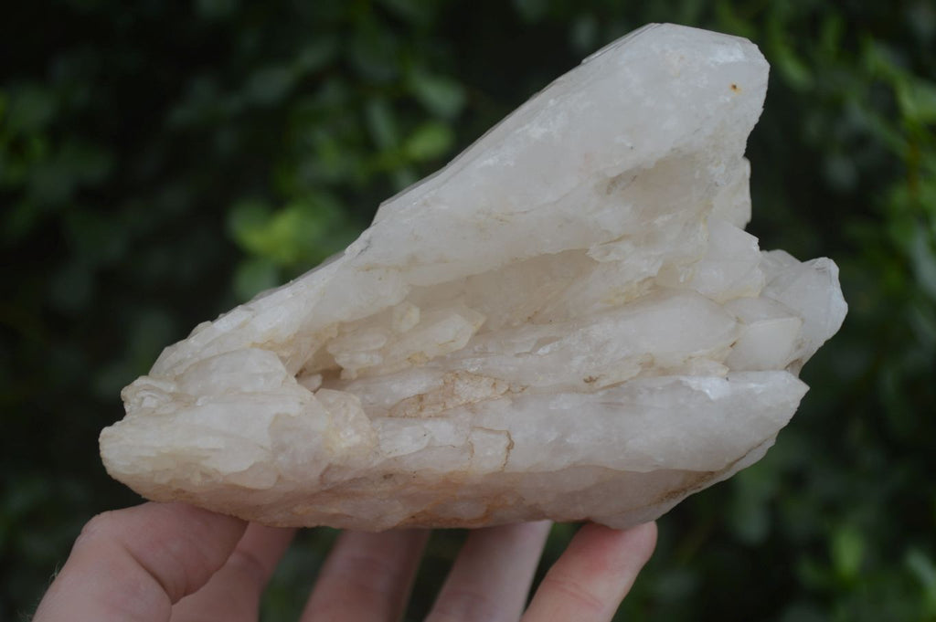 Natural Large White Quartz Clusters  x 2 From Madagascar - Toprock Gemstones and Minerals 