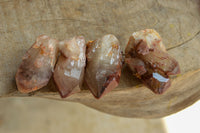 Natural Single Red Hematoid Phantom Quartz Crystals  x 24 From Karoi, Zimbabwe - TopRock
