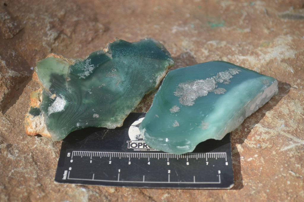 Polished One Side Polished Emerald Mtorolite Plates  x 12 From Zimbabwe - Toprock Gemstones and Minerals 