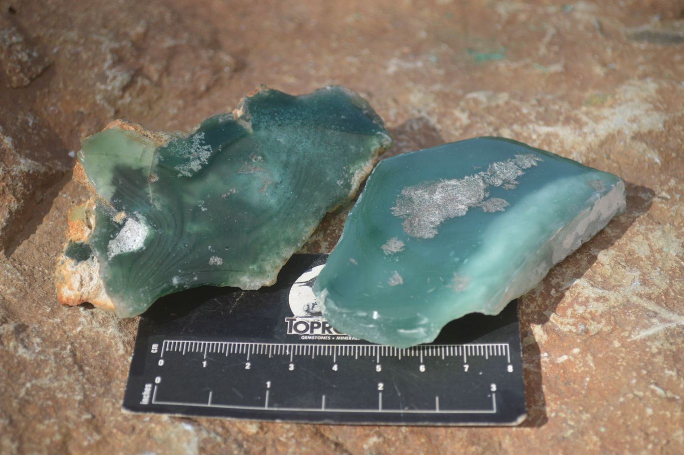 Polished One Side Polished Emerald Mtorolite Plates  x 12 From Zimbabwe - Toprock Gemstones and Minerals 
