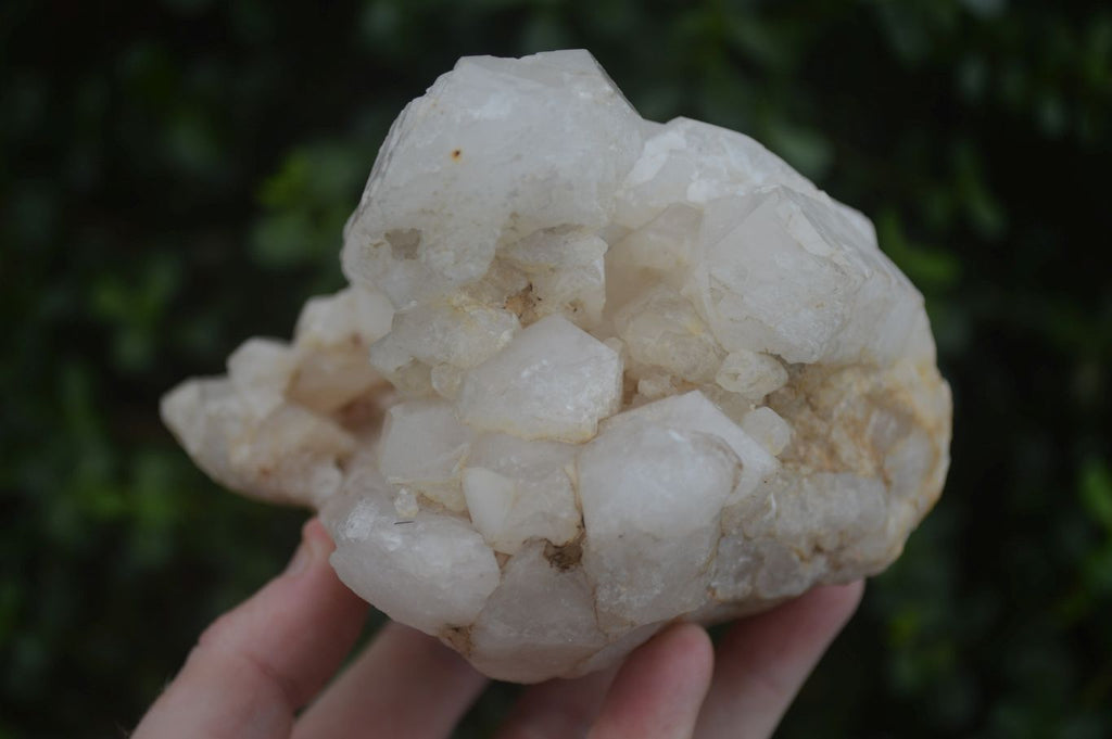 Natural Large White Quartz Clusters  x 2 From Madagascar - Toprock Gemstones and Minerals 