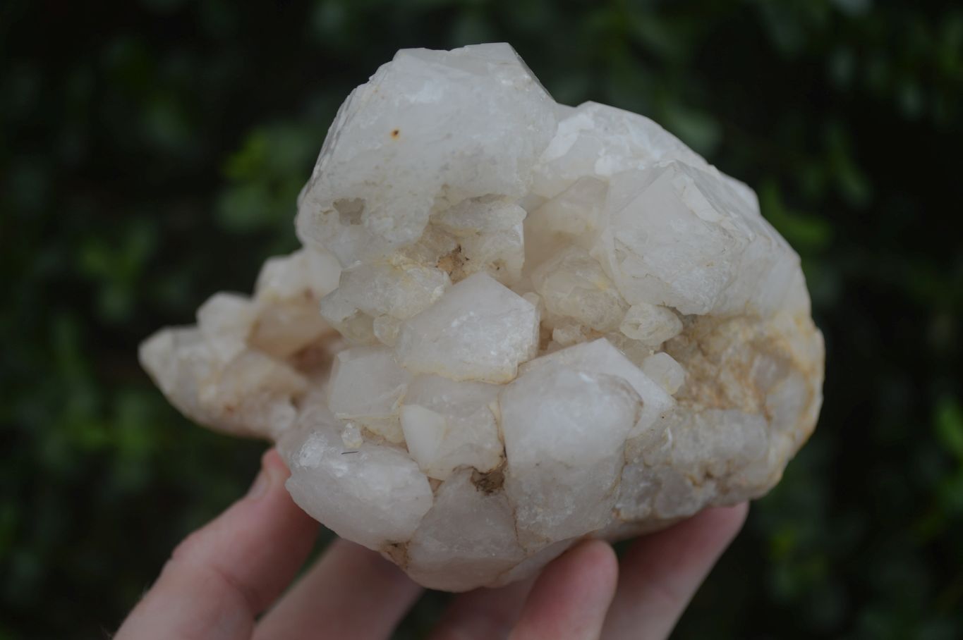 Natural Large White Quartz Clusters  x 2 From Madagascar - Toprock Gemstones and Minerals 