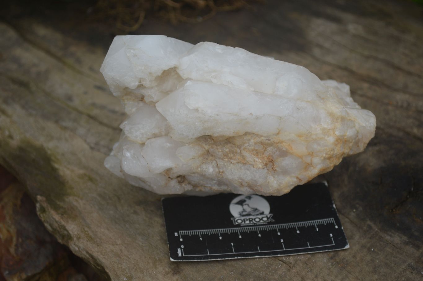 Natural Large White Quartz Clusters  x 2 From Madagascar - Toprock Gemstones and Minerals 
