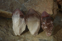 Natural Red Hematoid Quartz Specimens x 12 From Karoi, Zimbabwe - Toprock Gemstones and Minerals 