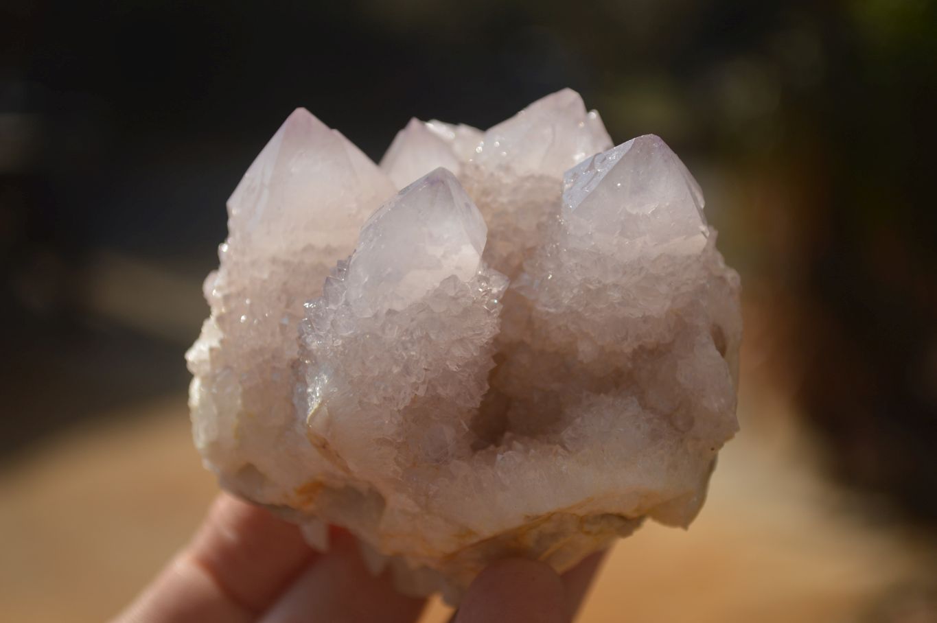 Natural Pale Lilac Spirit Quartz Clusters x 3 From Boekenhouthoek, South Africa - Toprock Gemstones and Minerals 