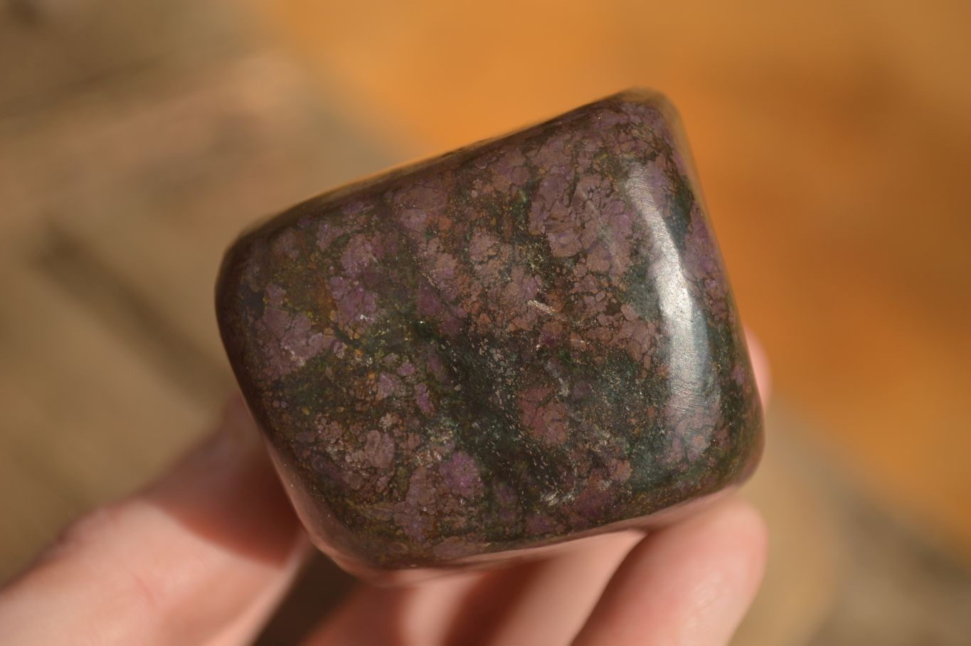 Polished  Fluorescent Ruby Corundum In Chrome Verdite Free Forms x 4 From Zimbabwe - Toprock Gemstones and Minerals 