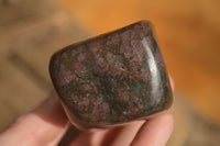 Polished  Fluorescent Ruby Corundum In Chrome Verdite Free Forms x 4 From Zimbabwe - Toprock Gemstones and Minerals 