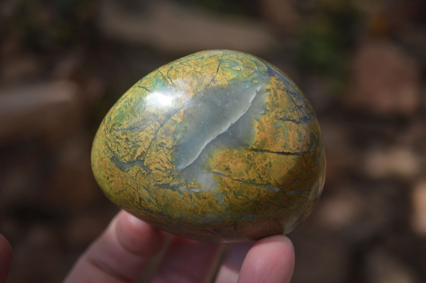 Polished Green Verdite Free Forms x 6 From Zimbabwe - Toprock Gemstones and Minerals 