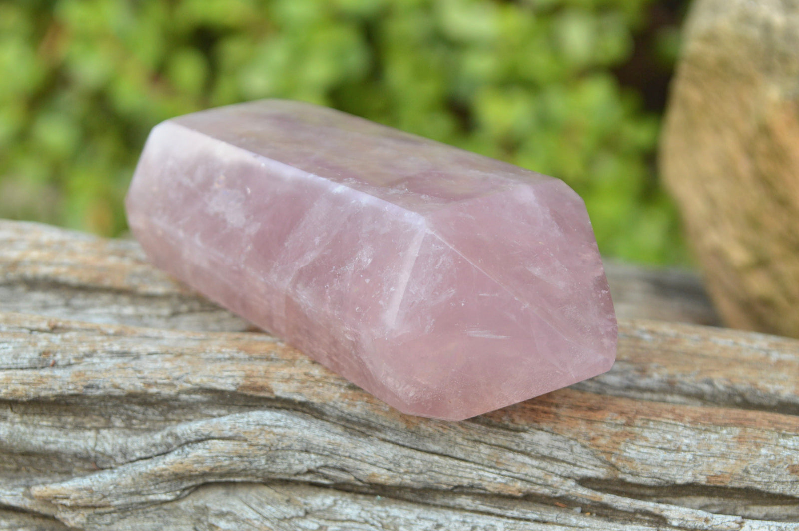 Polished Double Terminated Gemmy Rose Quartz Points x 6 From Madagascar - TopRock