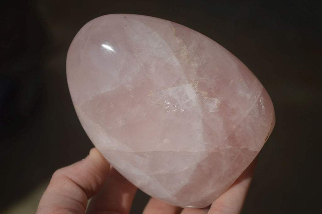 Polished Pink Rose Quartz Standing Free Forms x 2 From Antsirabe, Madagascar - Toprock Gemstones and Minerals 