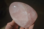 Polished Pink Rose Quartz Standing Free Forms x 2 From Antsirabe, Madagascar - Toprock Gemstones and Minerals 