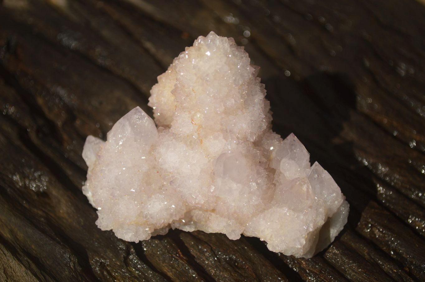 Natural Pale Lilac Spirit Quartz Clusters x 3 From Boekenhouthoek, South Africa - Toprock Gemstones and Minerals 