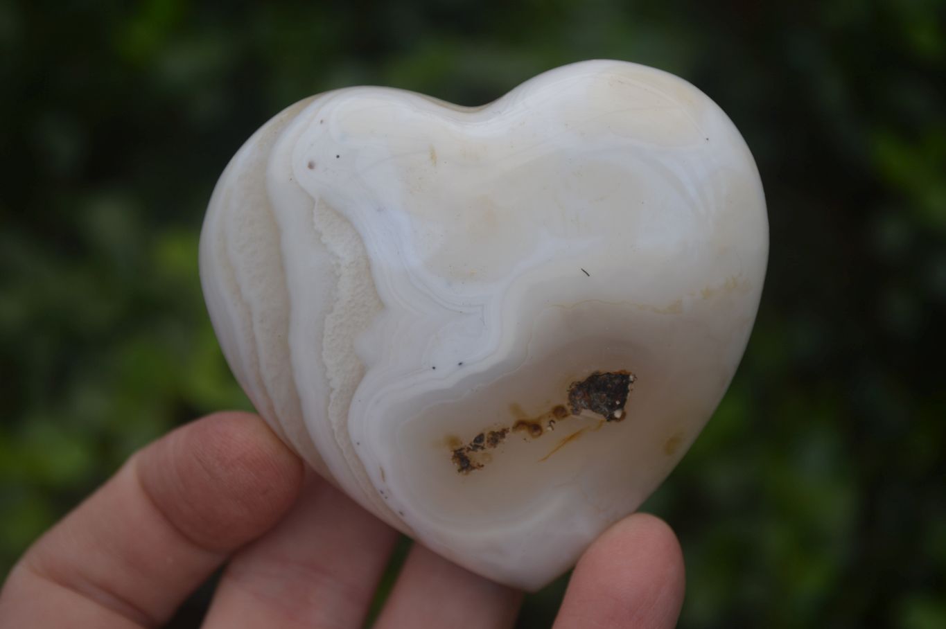 Polished Stunning Selection Of Agate Hearts x 6 From Madagascar - Toprock Gemstones and Minerals 