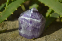 Polished Chevron Amethyst Points x 6 From Zambia