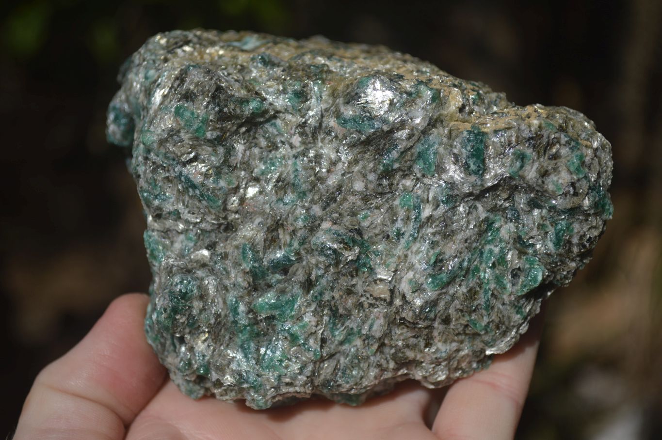 Natural Rare Emerald Mica In Matrix Cobbed Specimens x 3 From Mutoko, Zimbabwe - Toprock Gemstones and Minerals 