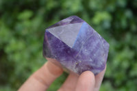Polished Deep Purple Chevron Amethyst Points  x 6 From Zambia - Toprock Gemstones and Minerals 