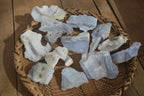 Natural Etched Blue Chalcedony Specimens  x 12 From Nsanje, Malawi - Toprock Gemstones and Minerals 