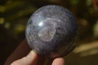 Polished Purple Lepidolite With Rubellite Spheres  x 4 From Madagascar - Toprock Gemstones and Minerals 