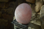 Polished Pink Rose Quartz Standing Free Forms x 2 From Antsirabe, Madagascar - Toprock Gemstones and Minerals 