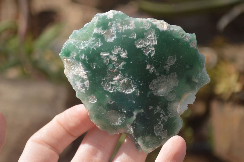 Polished One Side Polished Emerald Mtorolite Plates  x 12 From Zimbabwe - Toprock Gemstones and Minerals 