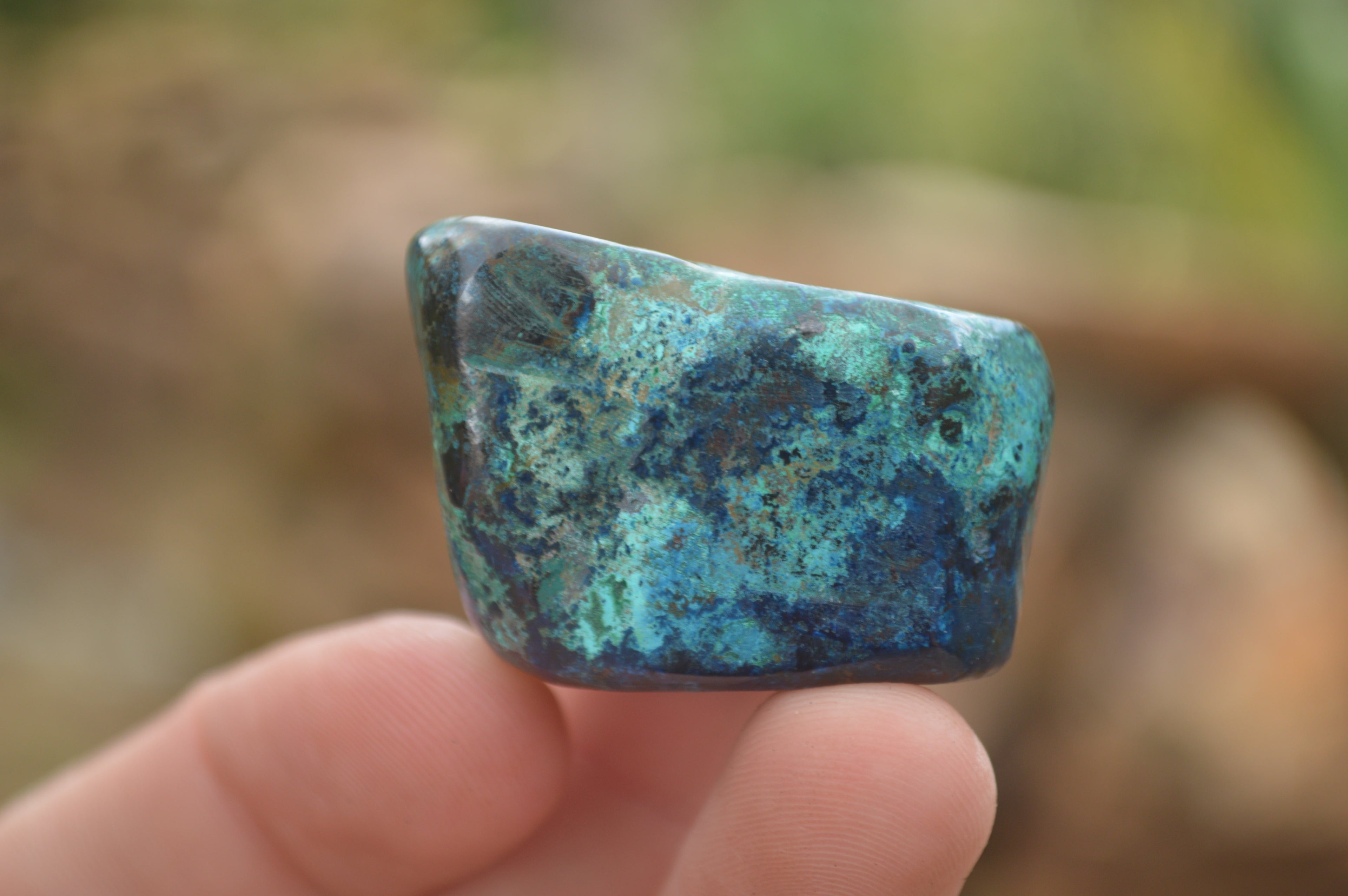 Polished  Small Shattuckite Hand Made Free Forms  - Sold per 350 g - From Congo - TopRock