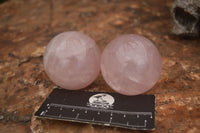 Polished Star Rose Quartz Spheres x 6 From Ambatondrazaka, Madagascar - TopRock