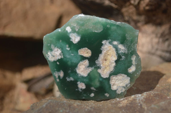 Polished One Side Polished Emerald Mtorolite Plates  x 12 From Zimbabwe - Toprock Gemstones and Minerals 